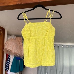 Postmark yellow tennis top 4 Anthropologie Zooey